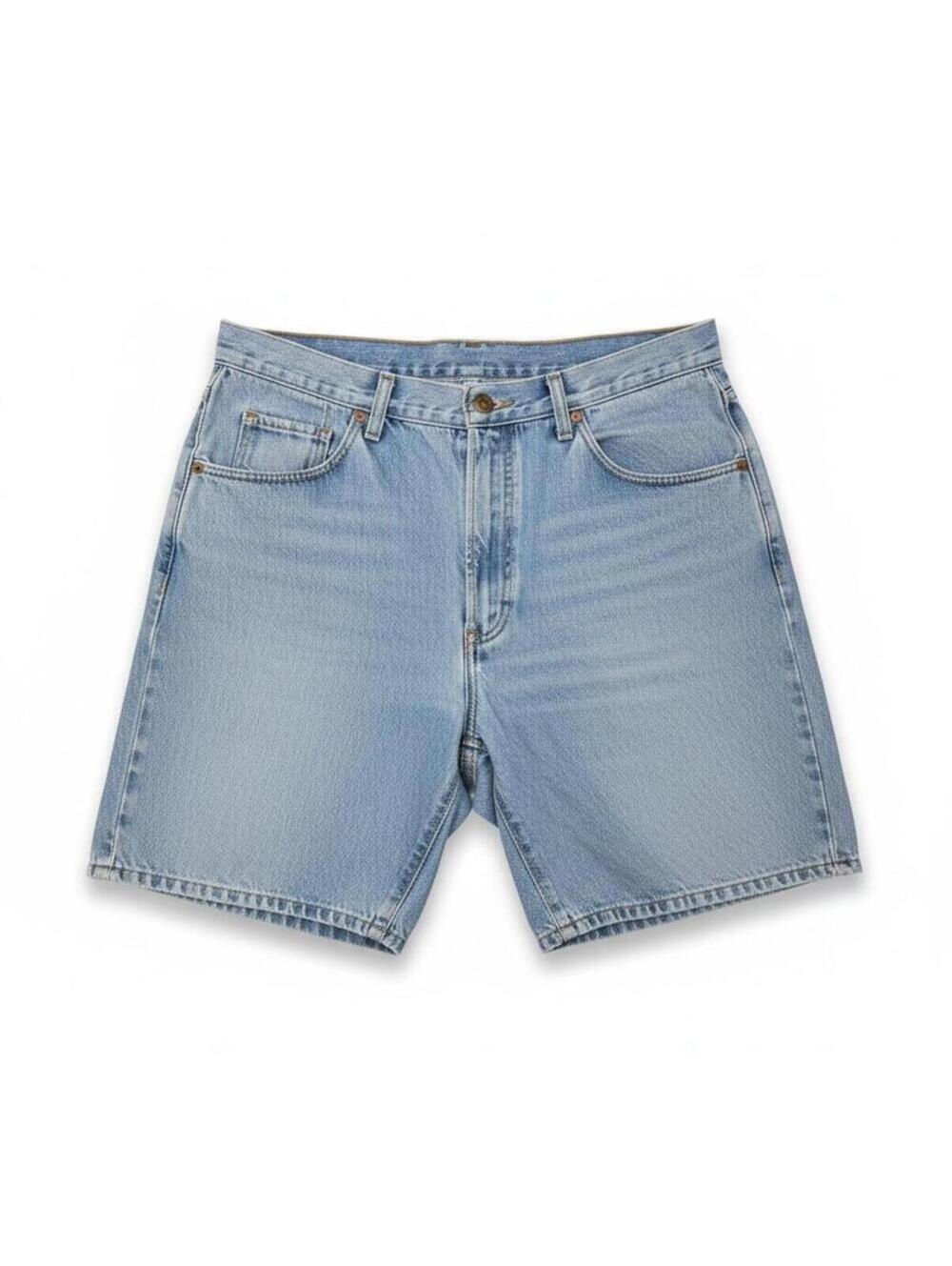Wrangler Denim Shorts Mens 34 Light Wash Relaxed Fit 5-Pocket Classic Jean Cut